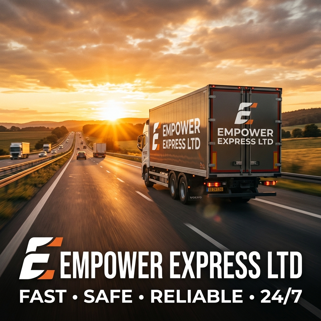 Empower Express truck on motorway